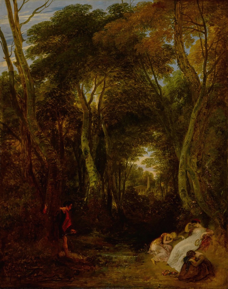 Cimon and Iphigenia by Томас Стотард — digital art print download