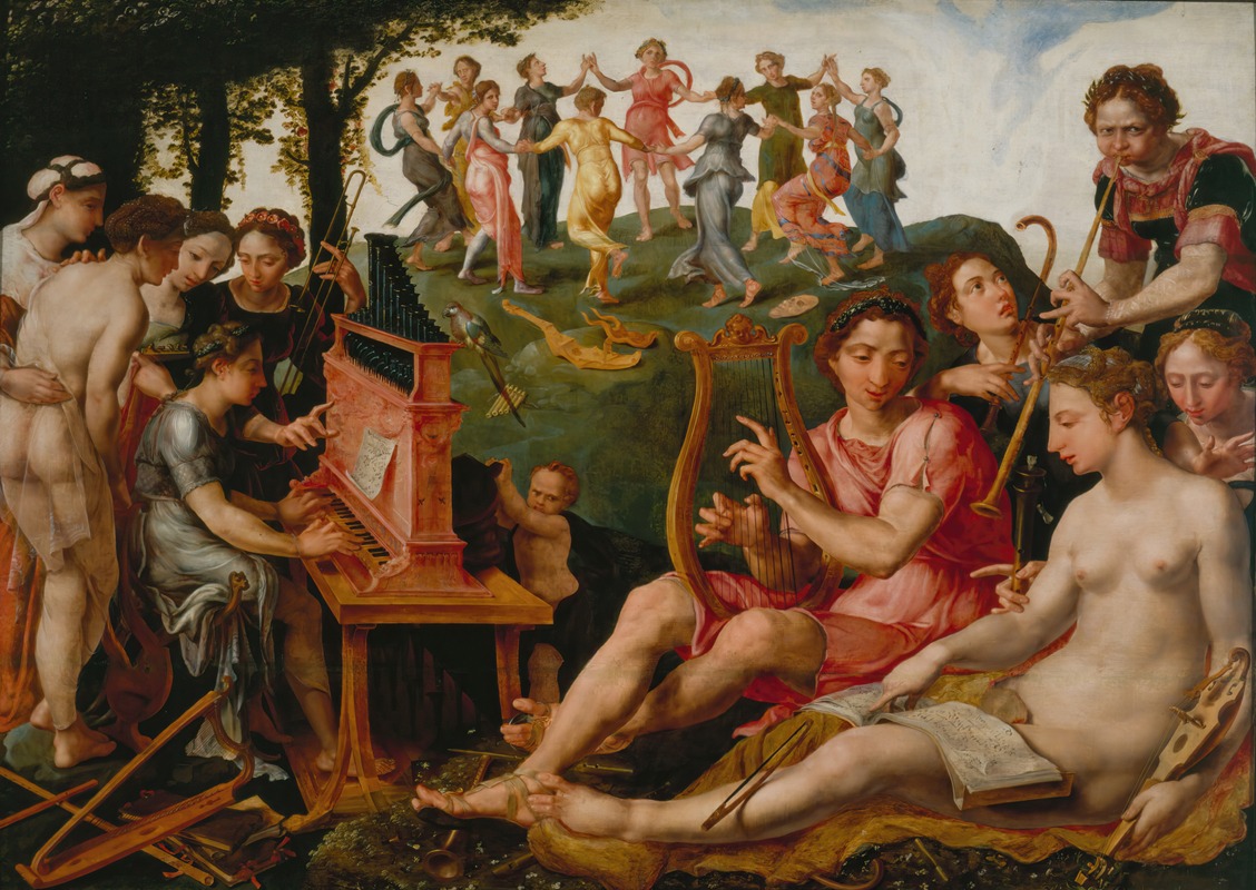 Apollo and the Muses by Maarten Van Heemskerck — digital art print download