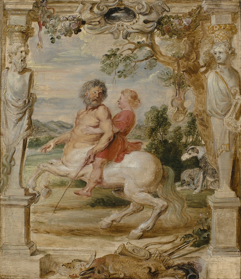 Achilles Educated by the Centaur Chiron by Петер Пауль Рубенс, 1630-1635 — digital art print download