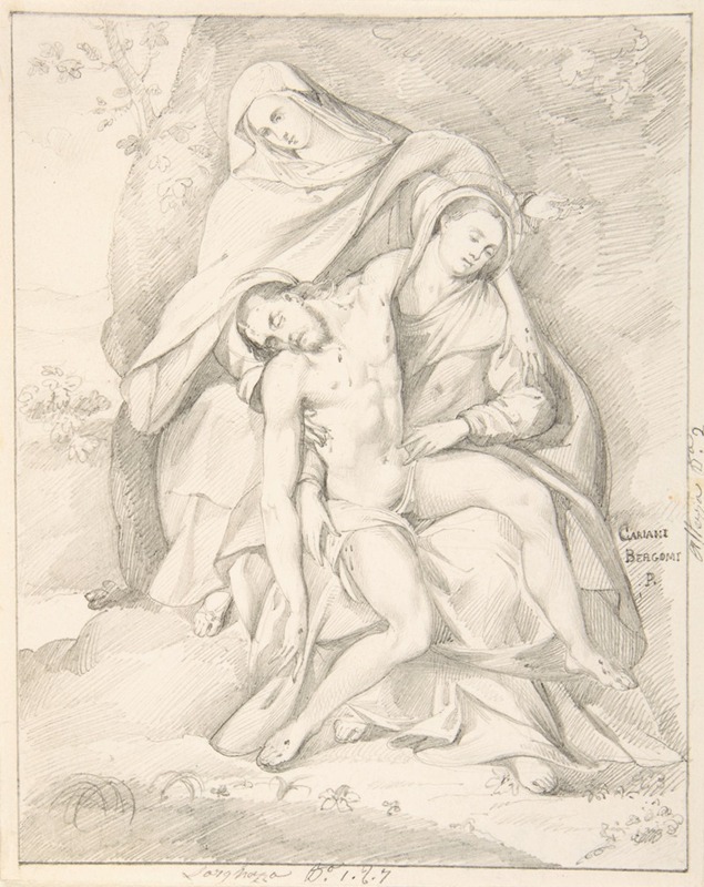 Pietà (after Giovanni Cariani) by Иоганн Давид Пассаваант — digital art print download