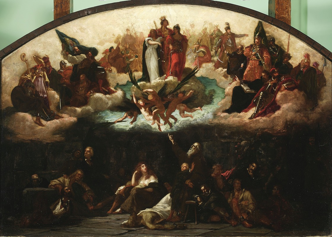 Allegory – Vision in the prison by Генрик Родакауский, 1889 — digital art print download