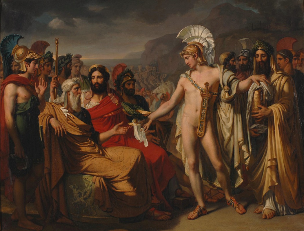 Achilles Introduced to Nestor by Жозеф-Дезире Курт, 1820 — digital art print download