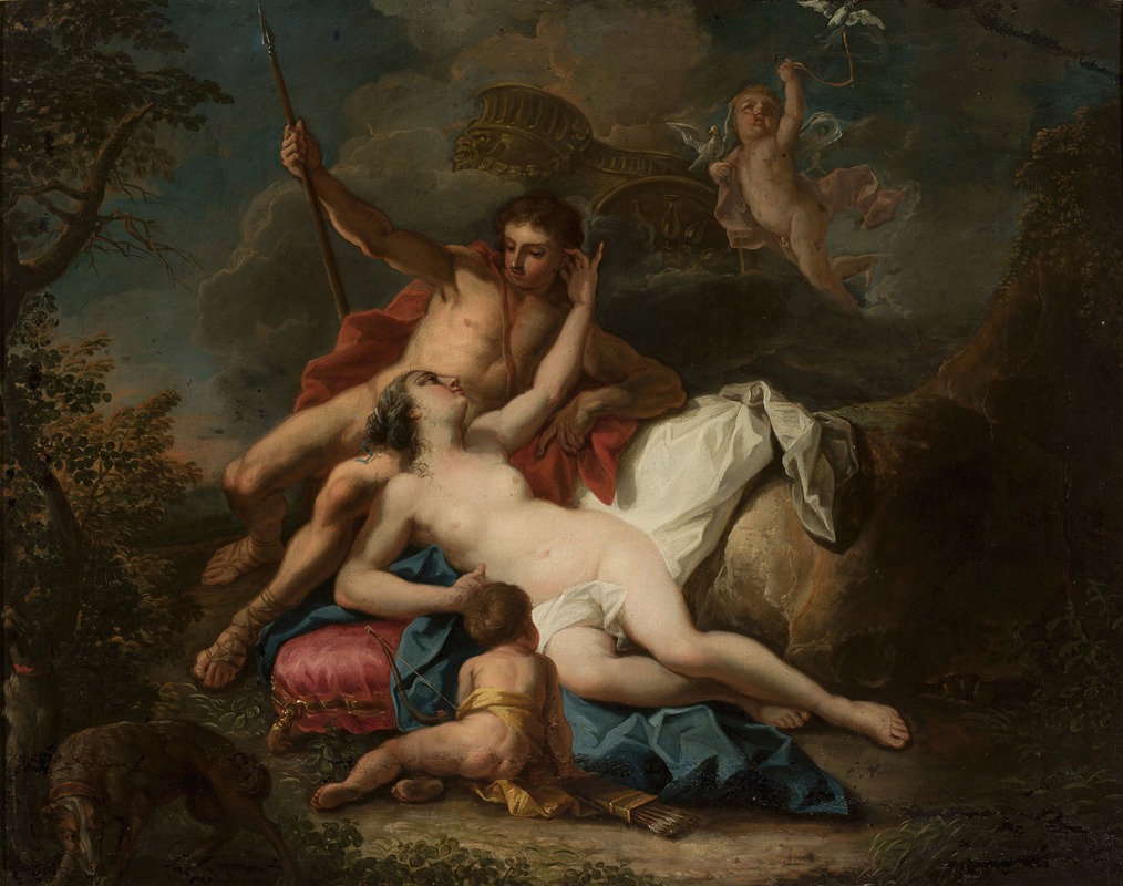 Venus and Adonis by Anonymous — digital art print download