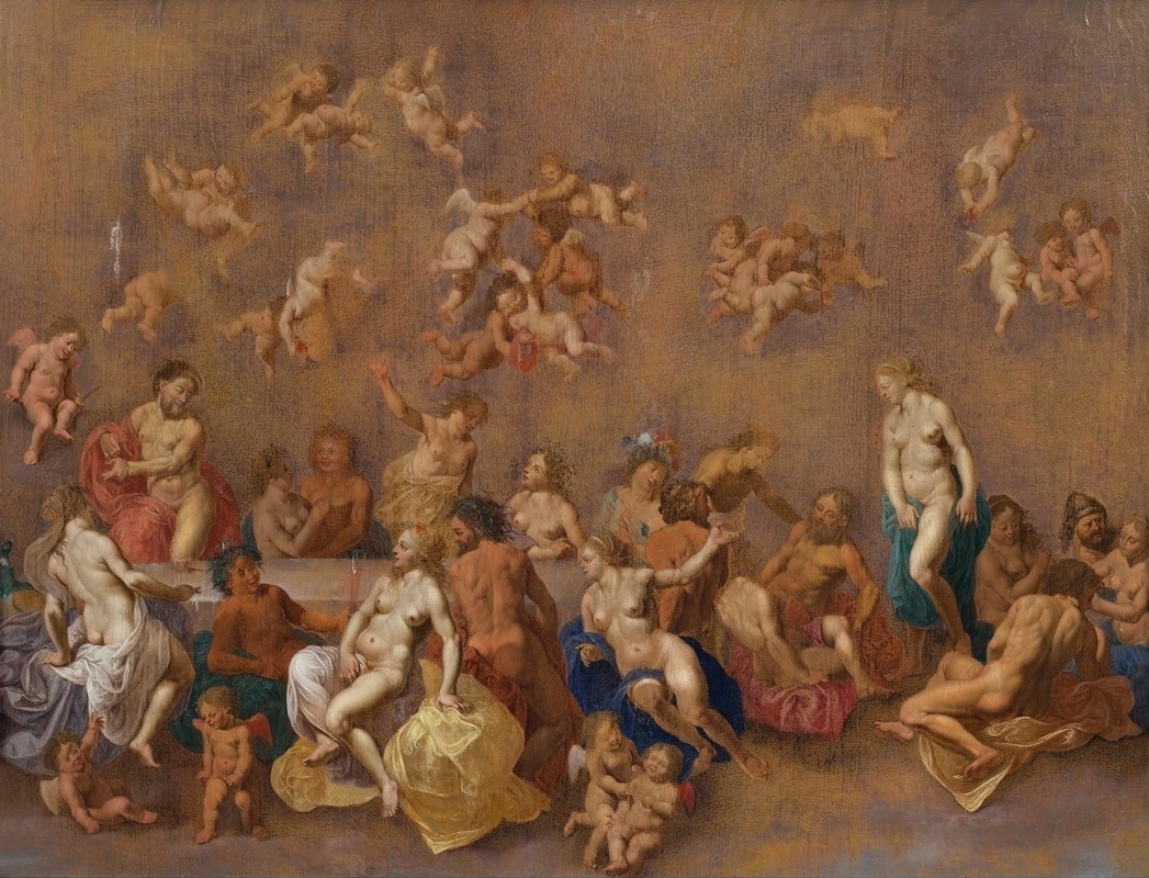 Feast of the gods — Cornelis Van Poelenburch