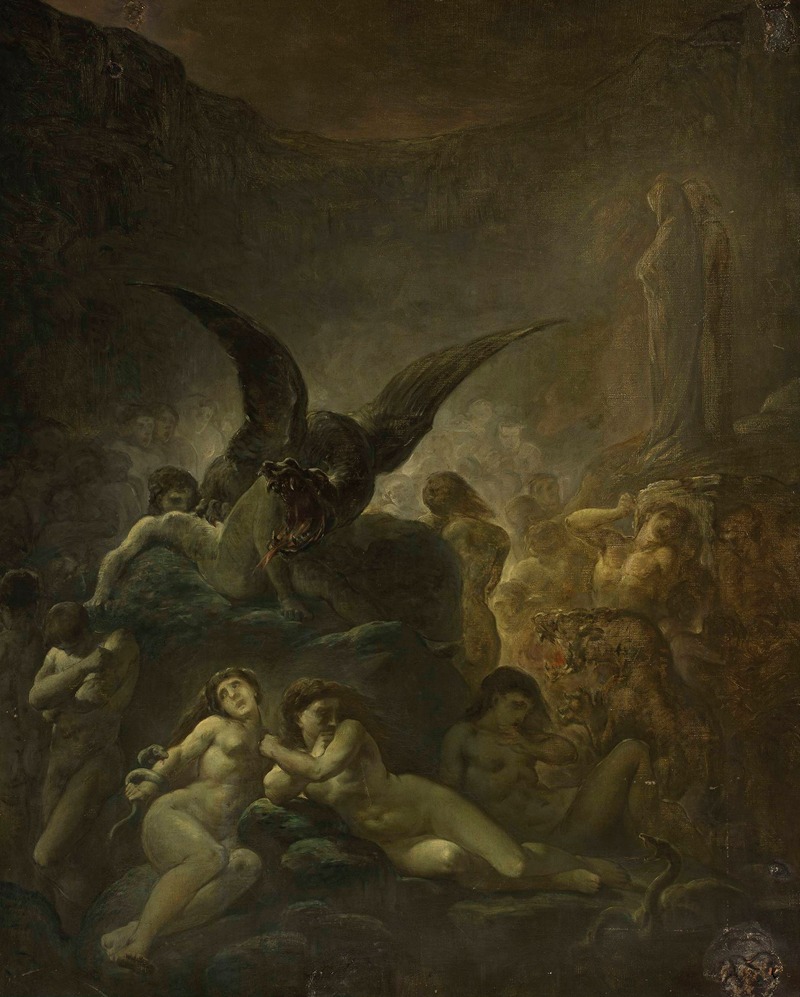 Allegorical scene – from Dante’s Inferno — Cyprian Kamil Norwid