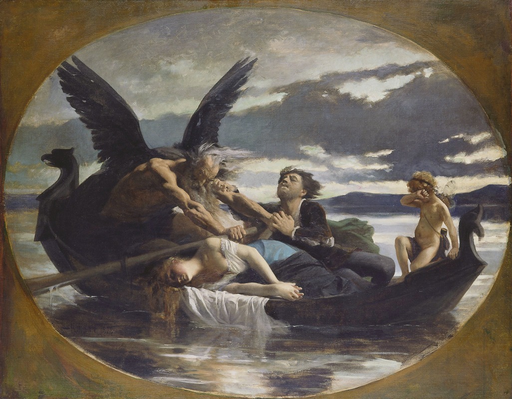 Love Dies in Time by Эдуар Бенар Деба-Понсан, 1878 — digital art print download