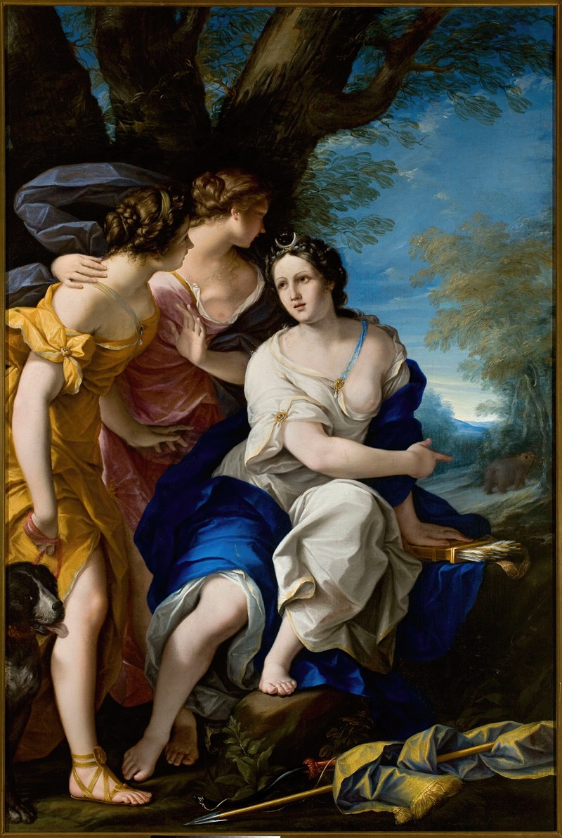 Diana with nymphs by Felice Torelli — digital art print download