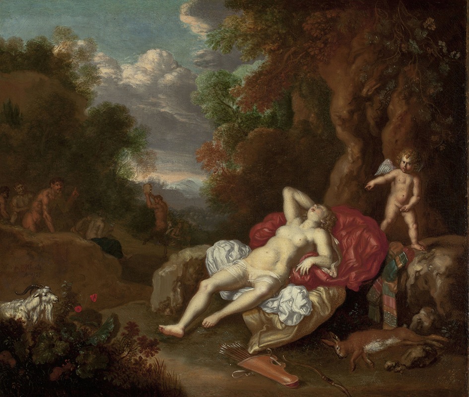 Sleeping Venus by Виллем Ван Мейрис, 1725 — digital art print download