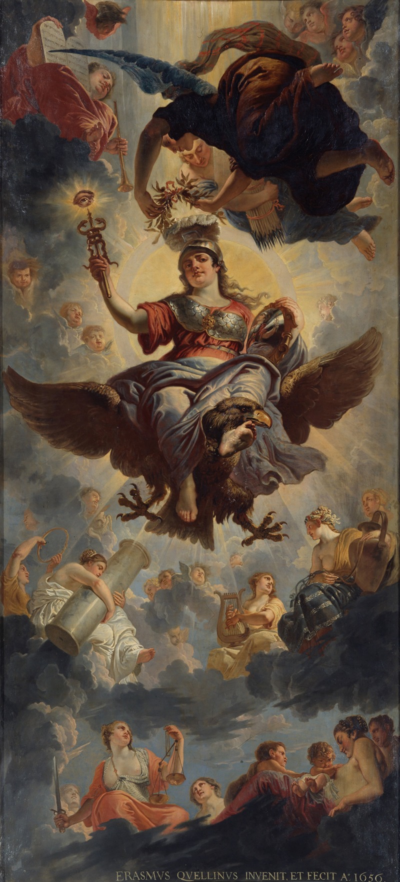 Ceiling of the Council Chamber — Erasmus Quellinus the younger