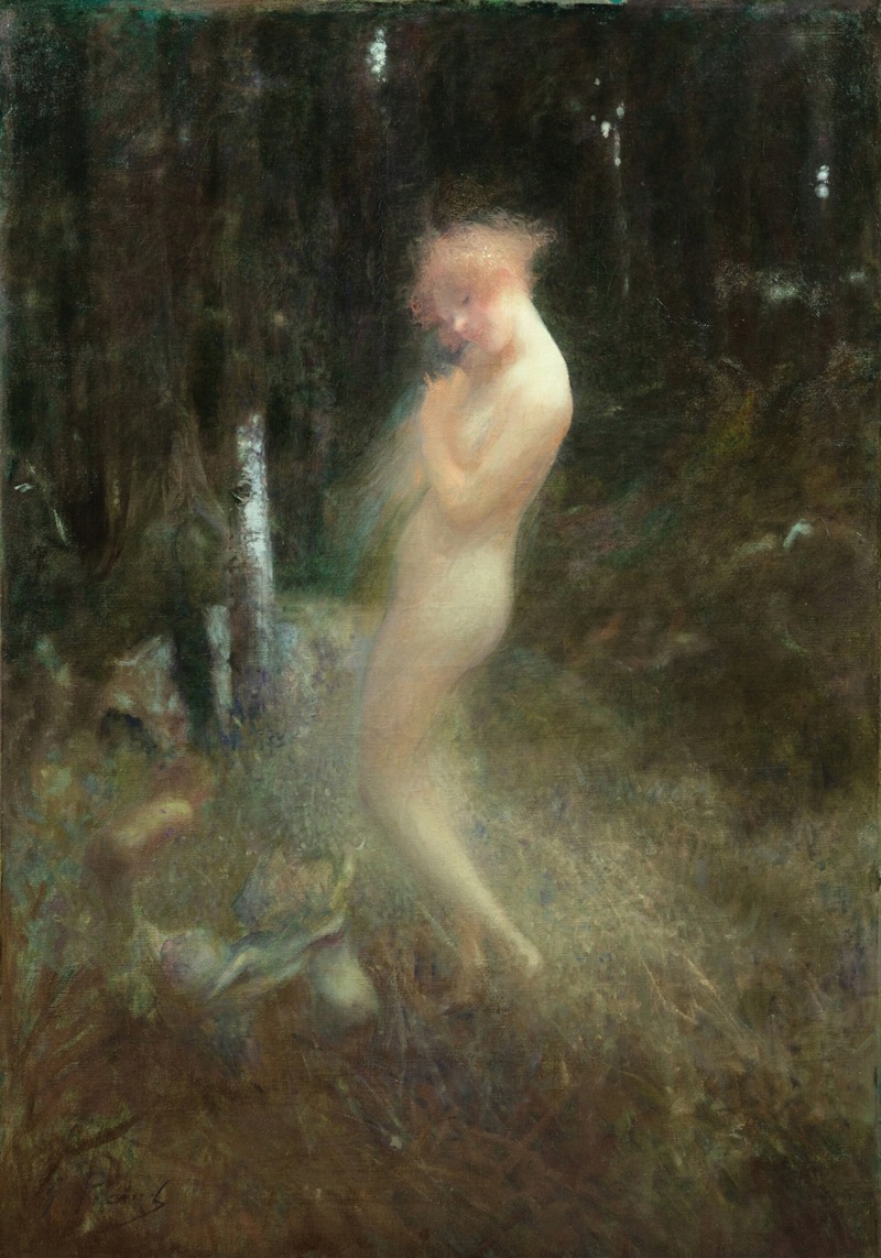 A nymph and forest fairies by Georges Picard — digital art print download