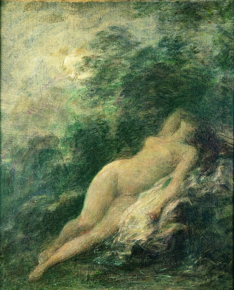 Sommeil de Diane by Анри Фантен-Латур — digital art print download