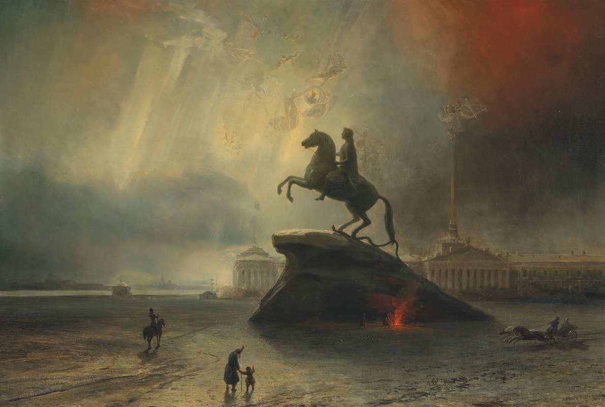 The Bronze Horseman by Анриетта Гюдин — digital art print download