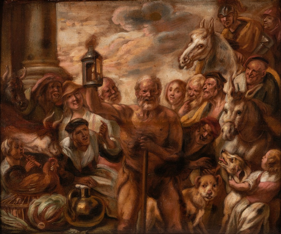 Diogenes Searching for an Honest Man — Якоб Йордаанс
