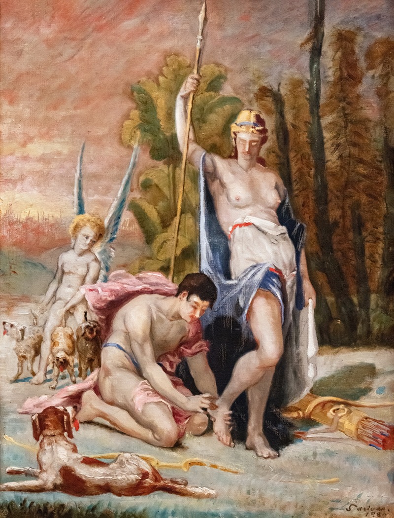 Diana by Жан-Батист Каривен, 1880 — digital art print download