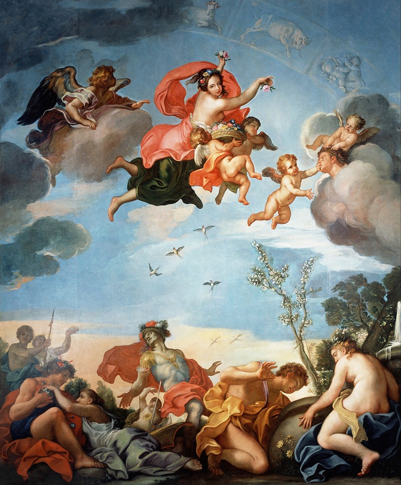 Allegory of Spring by Jerzy Eleuter Szymonowicz Siemiginowski — digital art print download