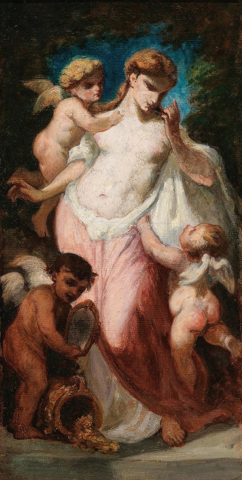 L’Amour et la richesse by Нарцисс-Виржиль Диаз де Ла Пенья — digital art print download
