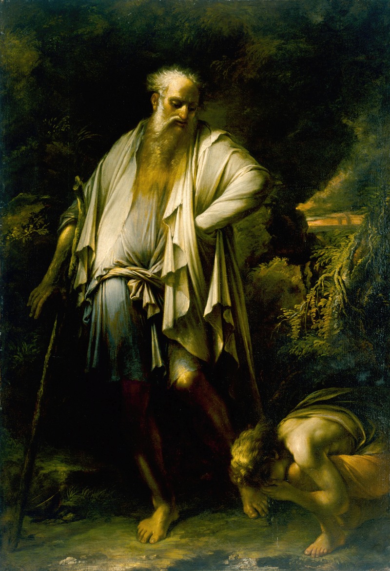 Diogenes Casting Away His Cup by Сальватор Роза — digital art print download