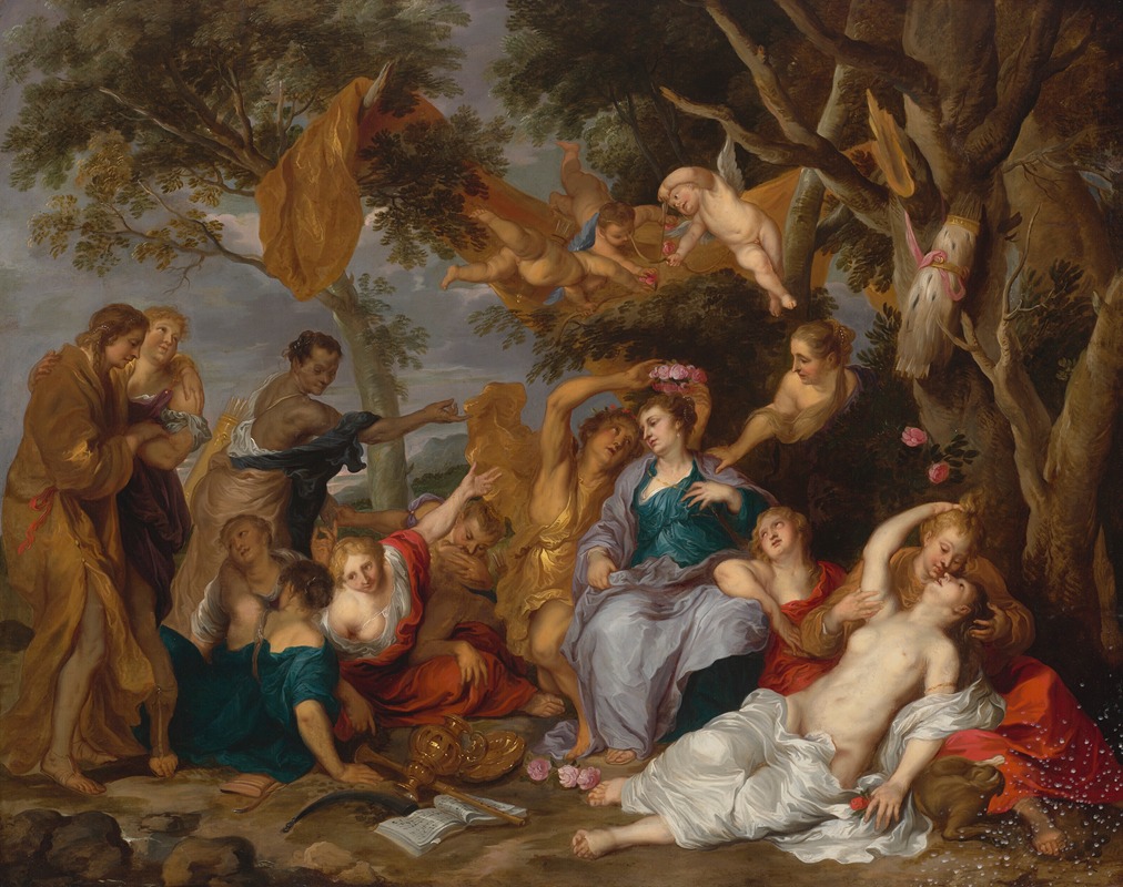 Amarillis and Mirtillo by Victor Wolfvoet The Younger — digital art print download