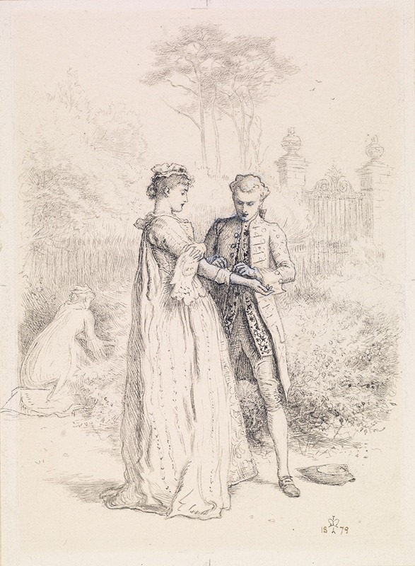 Thackeray's Barry Lyndon – Barry Lyndon's First Love — Sir John Everett Millais