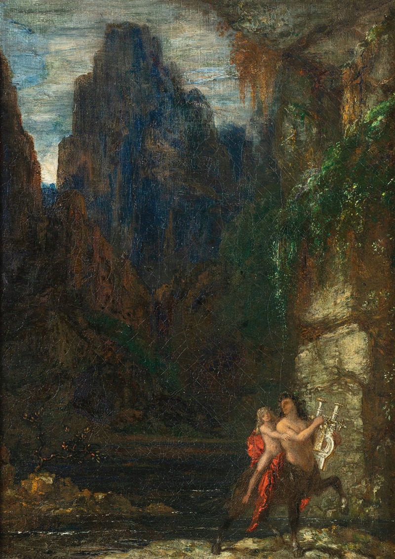 The Education of Achilles — Gustave Moreau