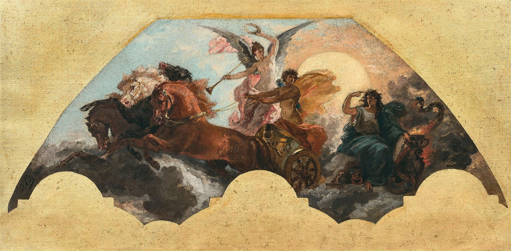 Le triomphe d'Apollon, projet pour le décor de l'opéra Garnier — Isidore Pils