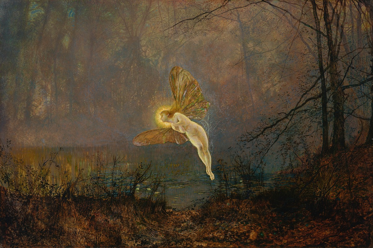 Midsummer Night or Iris by John Atkinson Grimshaw, 1876 — digital art print download