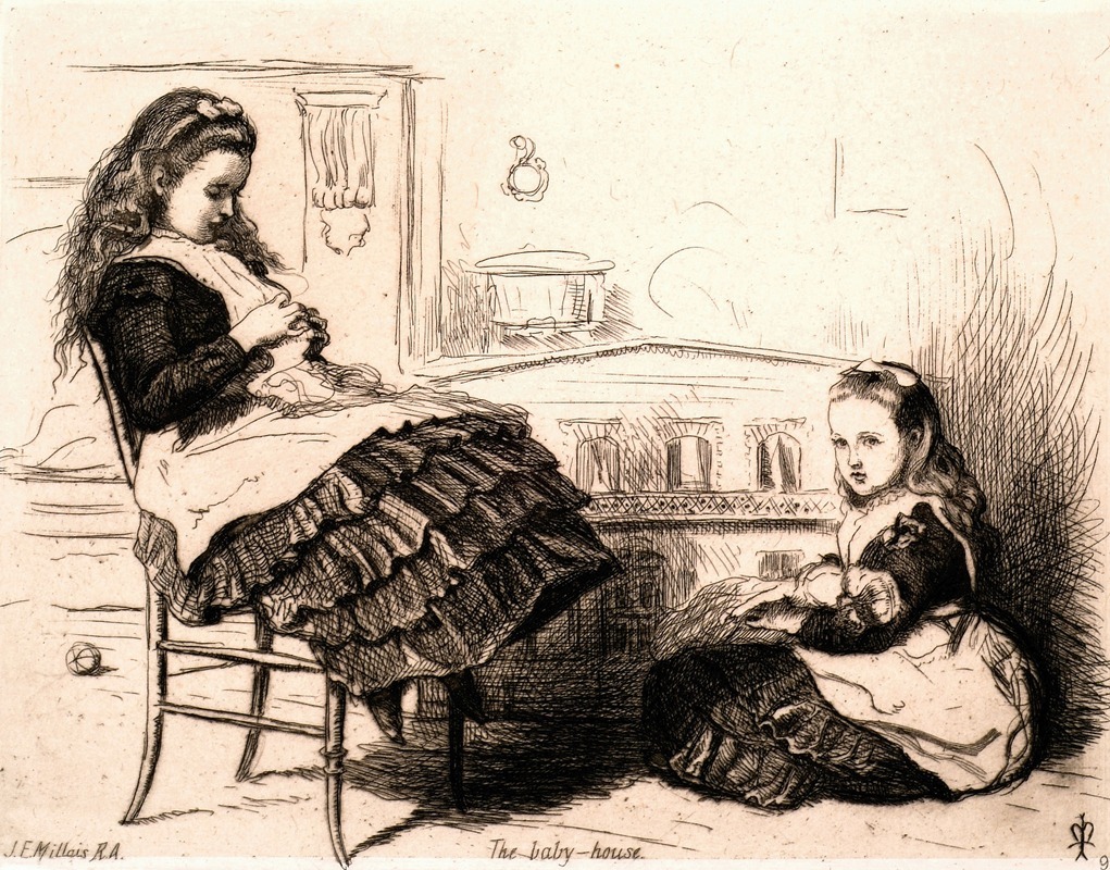 The Baby-House by Сэр Джон Эверетт Милле, 1871-1872 — digital art print download