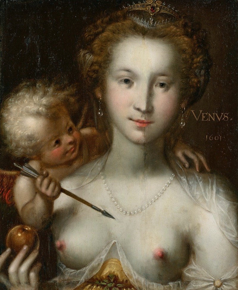 Venus and Cupid by Питер Исаакз, 1601 — digital art print download