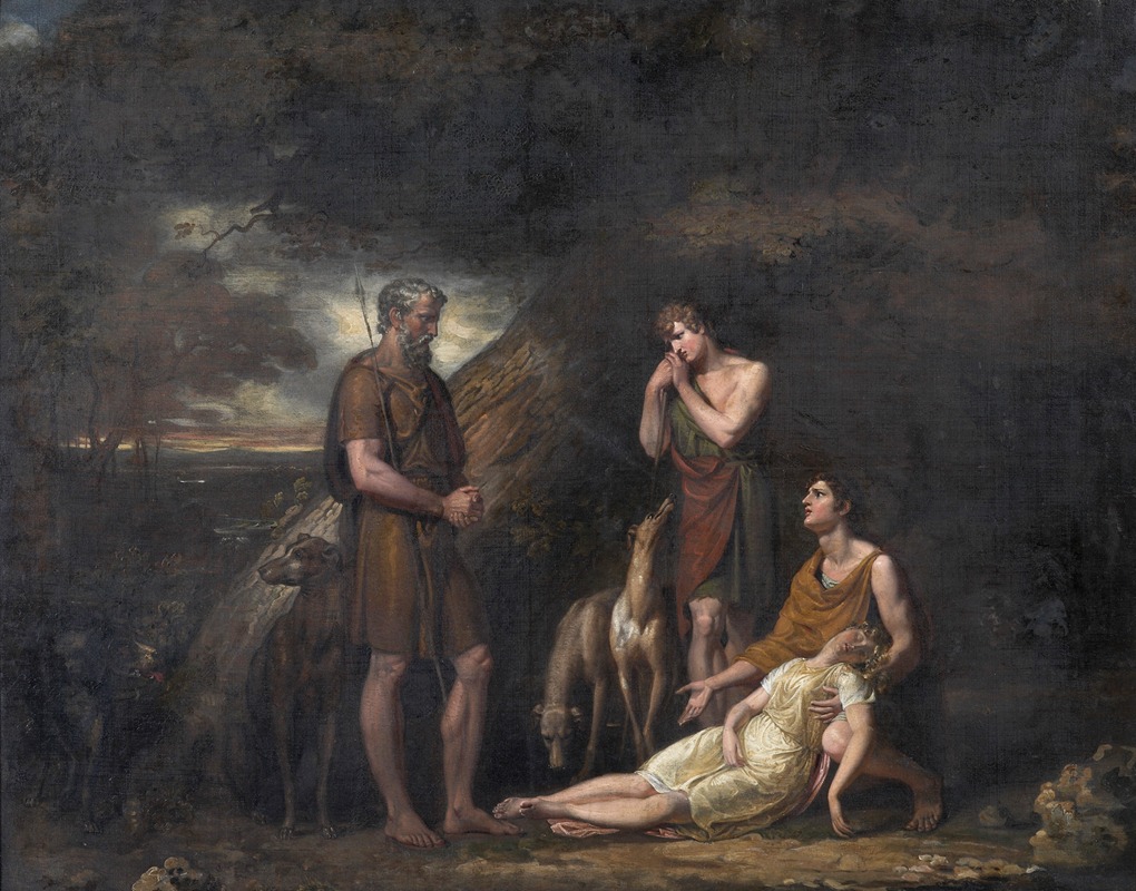 Imogen found in the cave of Belarius — George Dawe