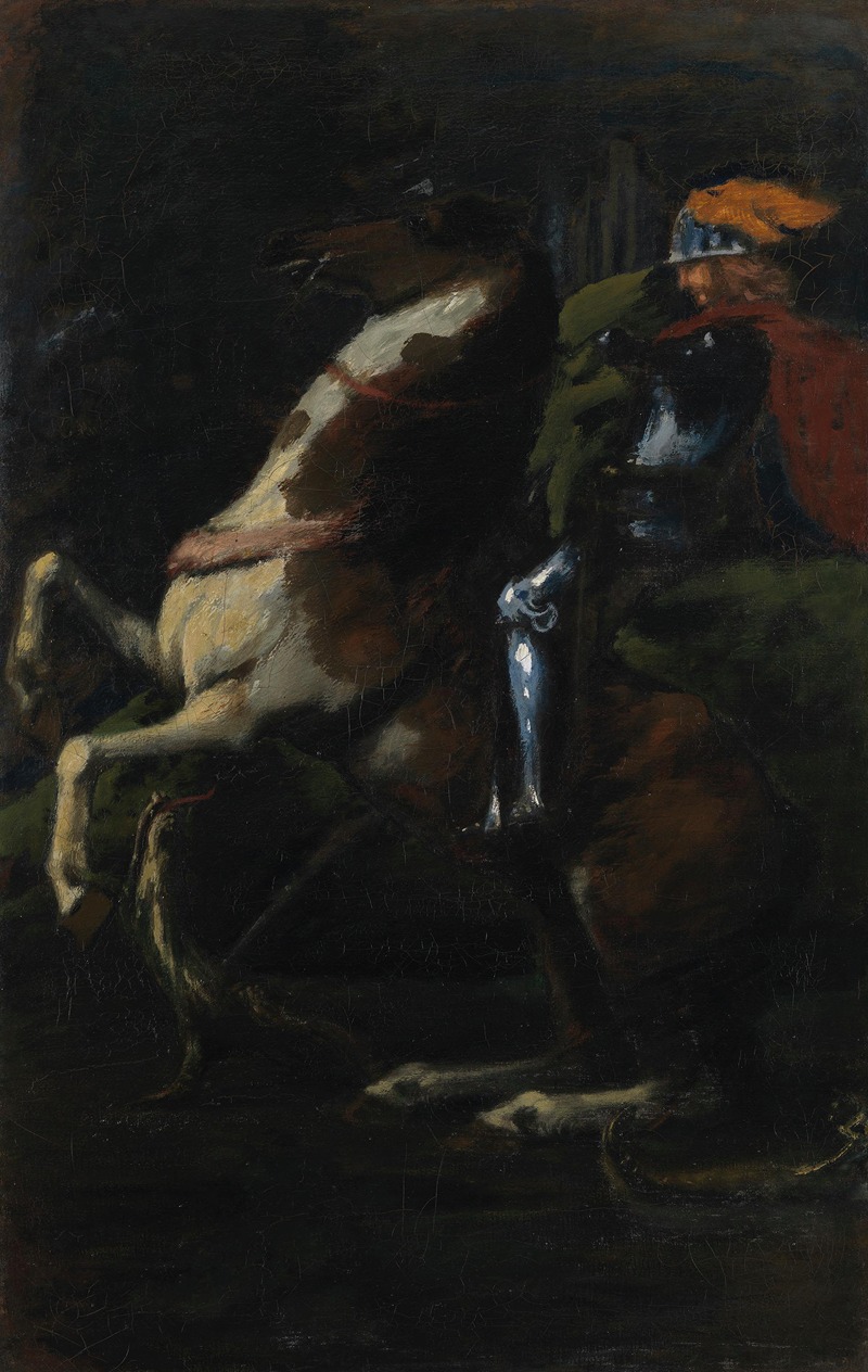 The Three Horsemen II; St. George — Hans Von Marées