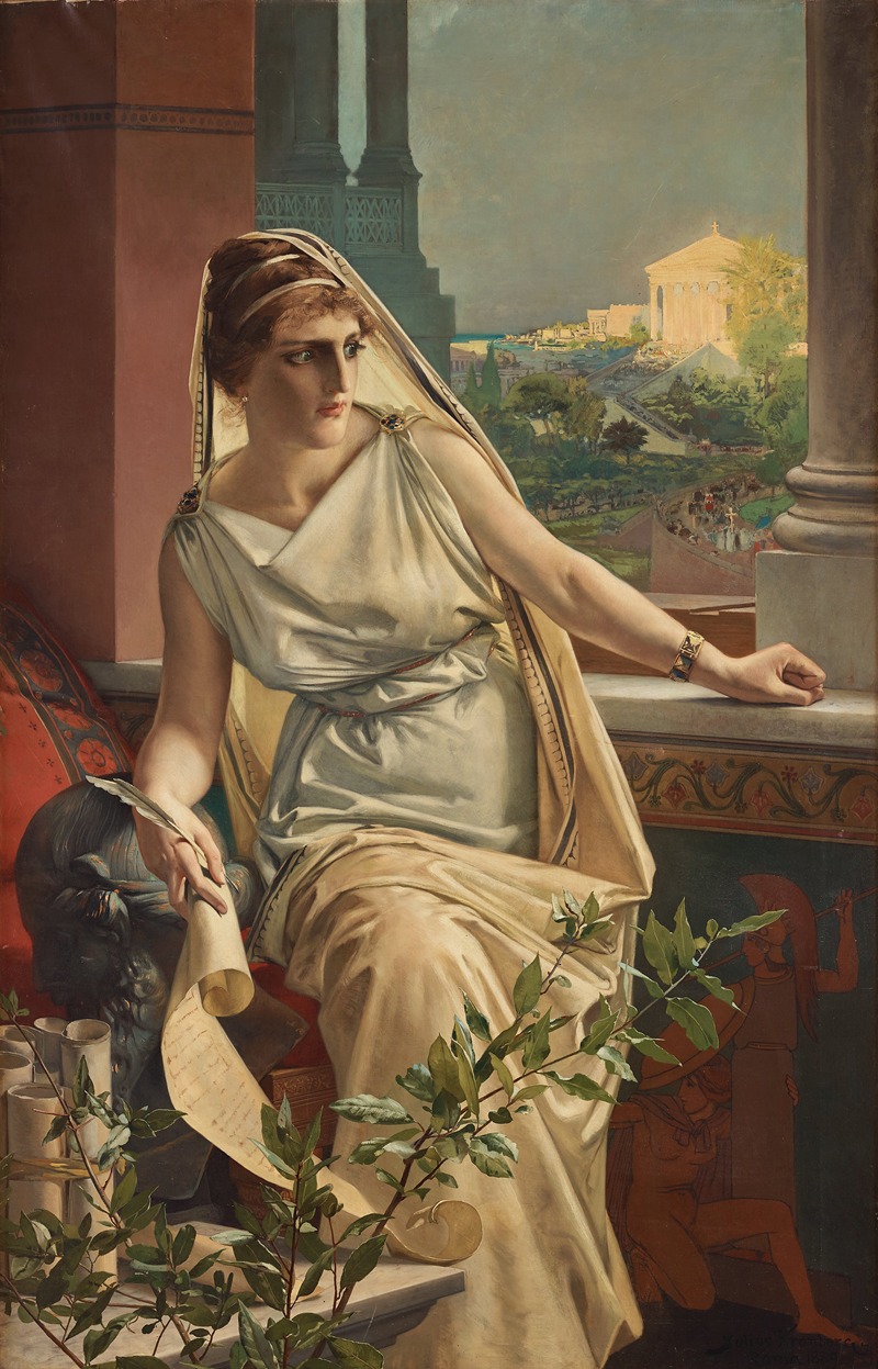 Гипатия by Юлиус Кронберг, 1889 — digital art print download