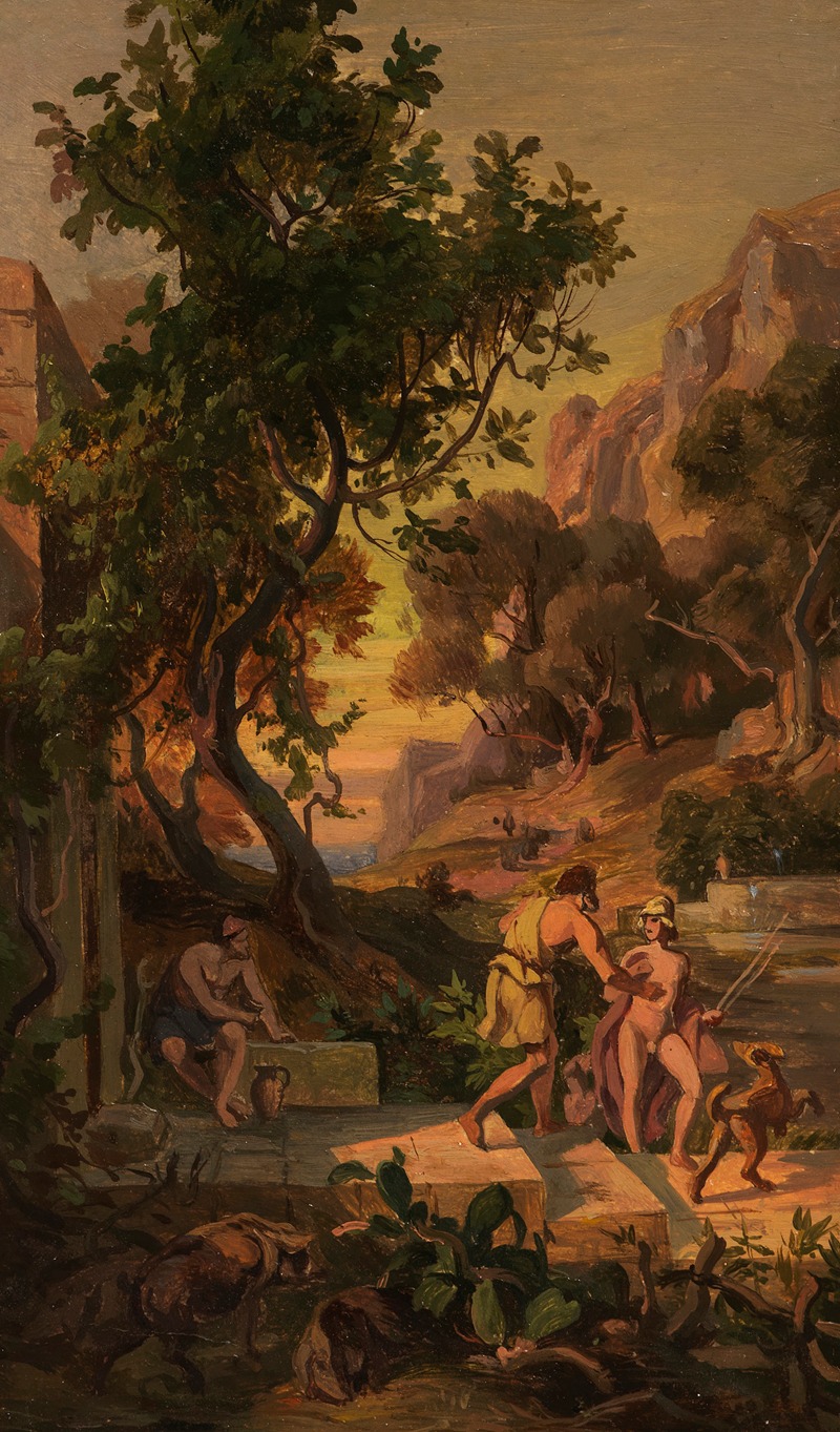 Odyssee-Zyklus 11 by Friedrich Preller the Elder, 1864 — digital art print download