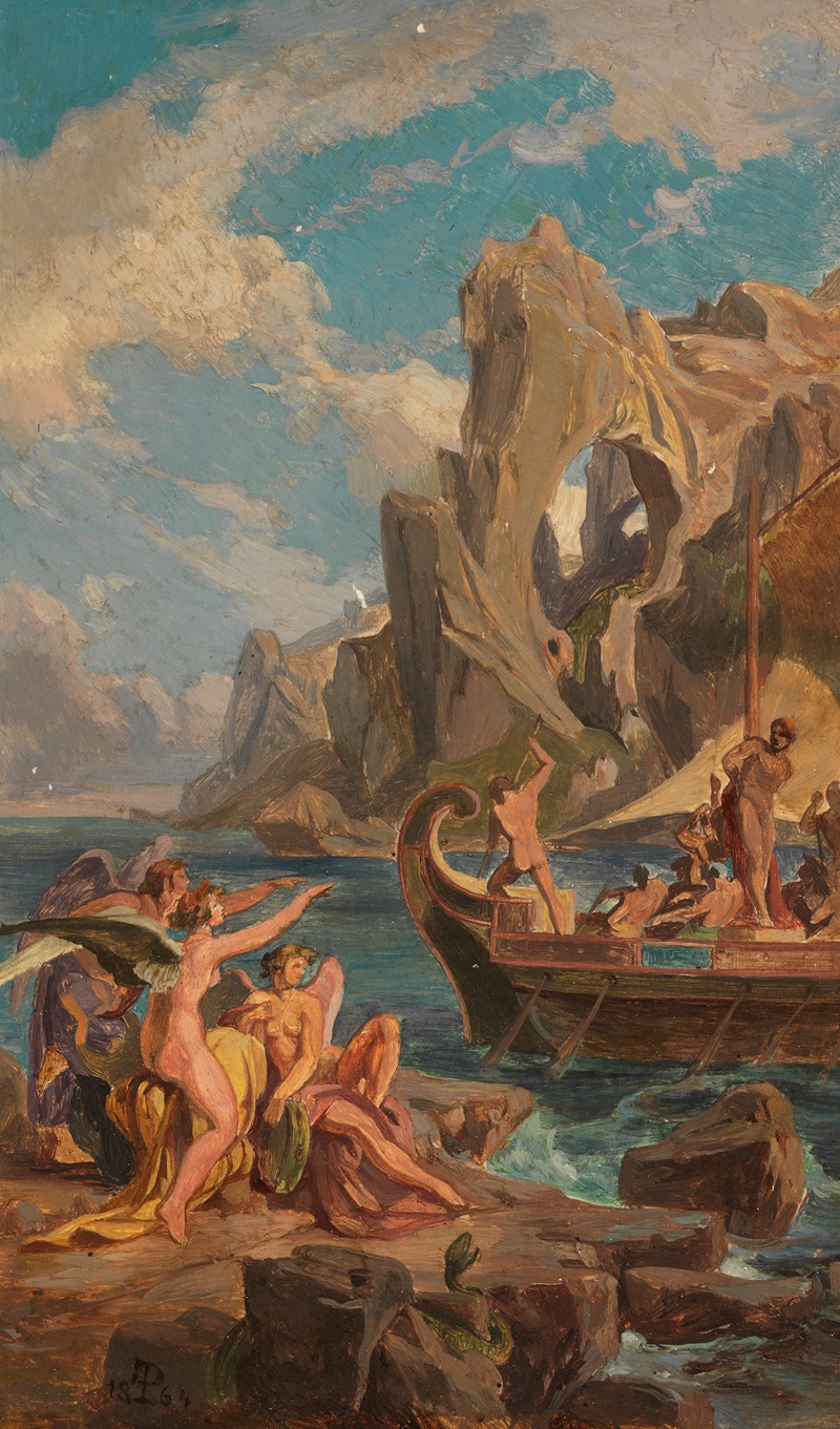 Odyssee-Zyklus 5 by Friedrich Preller the Elder, 1864 — digital art print download