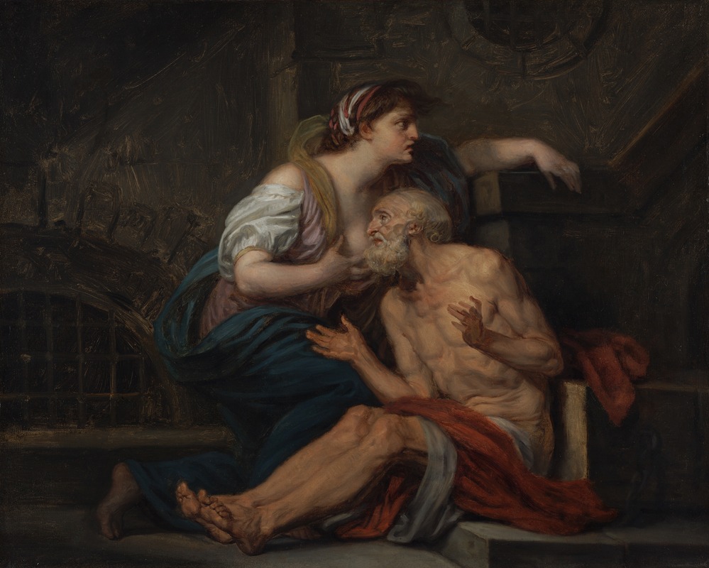 Cimon and Pero; 'Roman Charity' — Jean-Baptiste Greuze