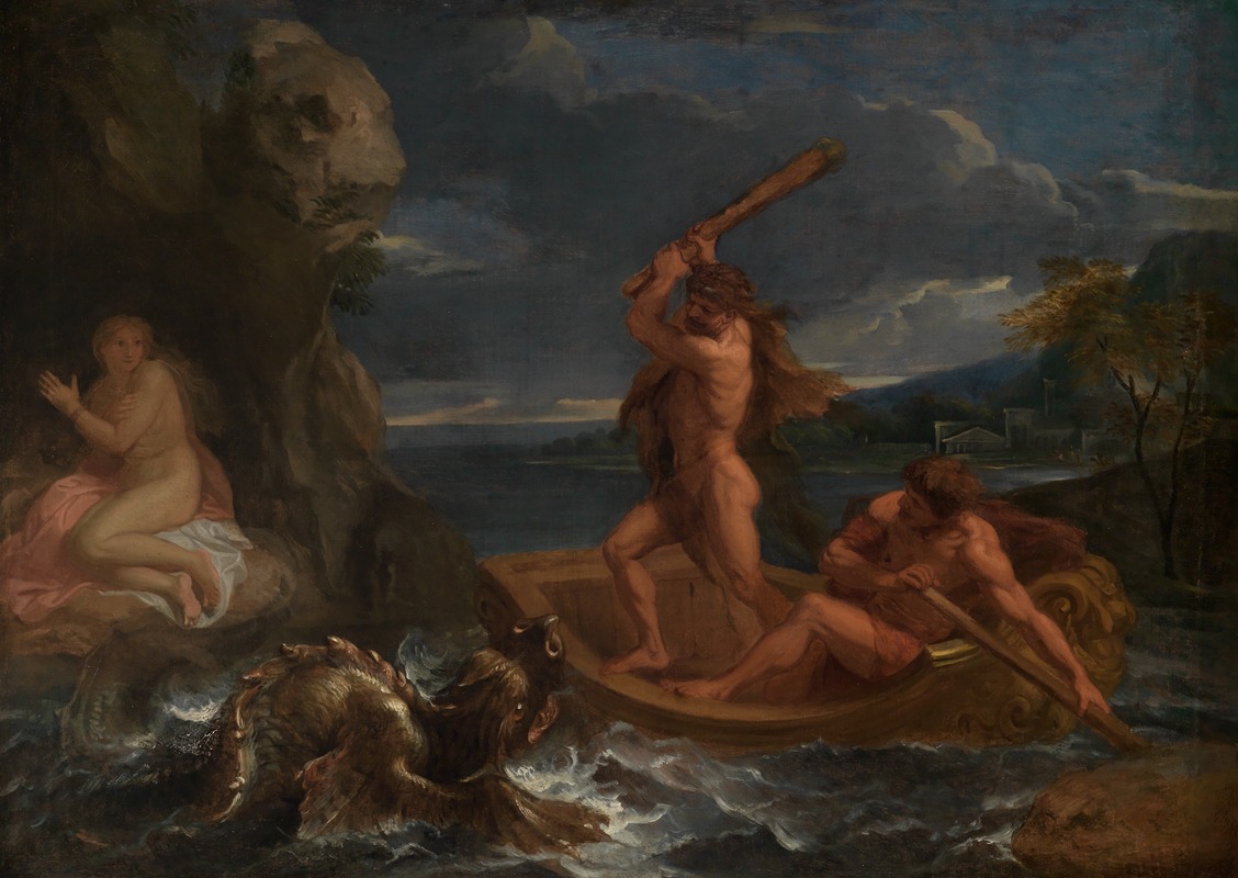 Heracles frees Hesione by Шарль Лебрюн — digital art print download