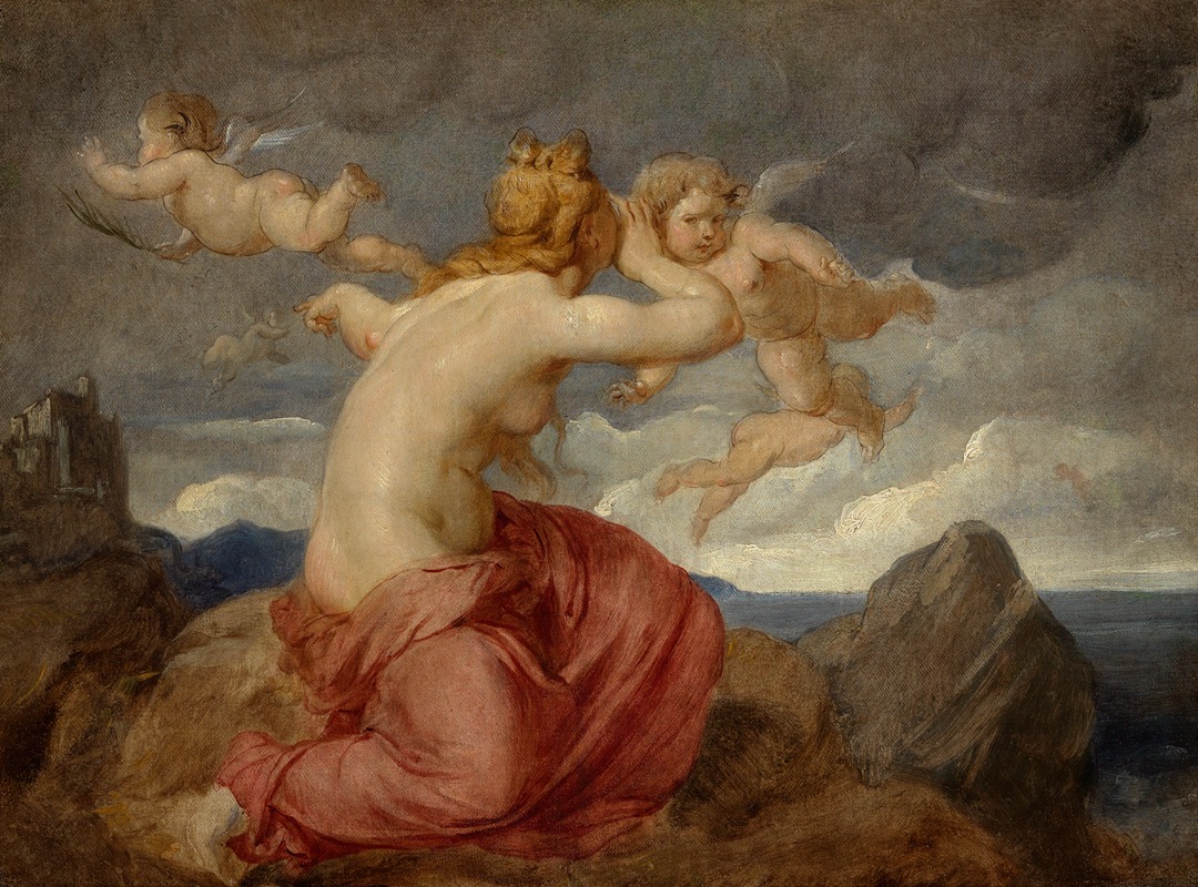 Allegorie der Telegraphie by Ханс Канон, 1863 — digital art print download