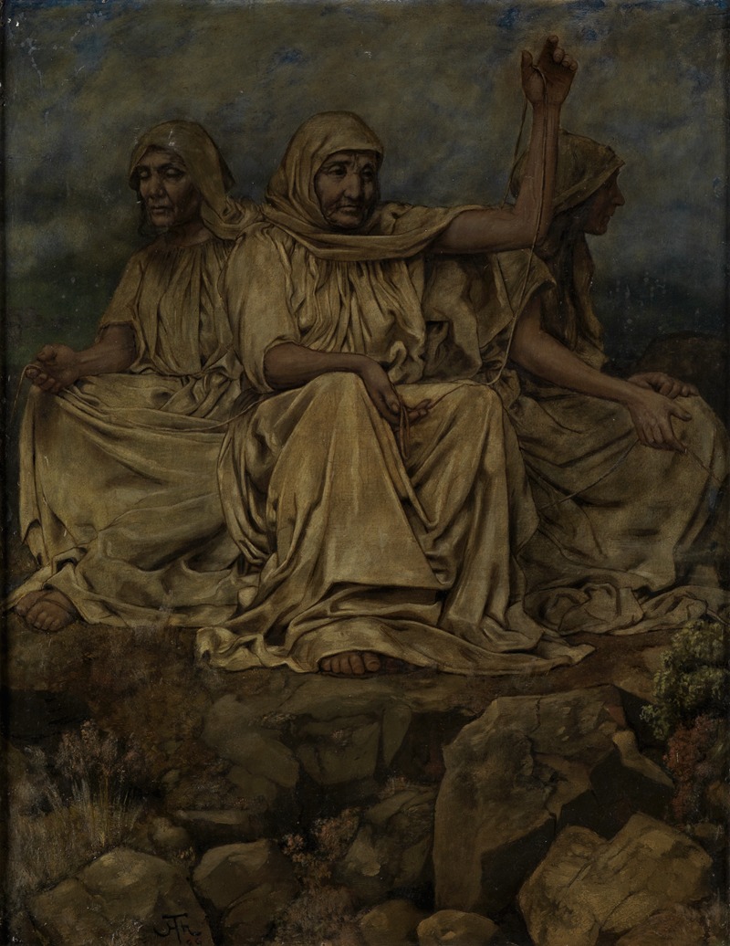 Die Nornen by Ханс Тома, 1889 — digital art print download