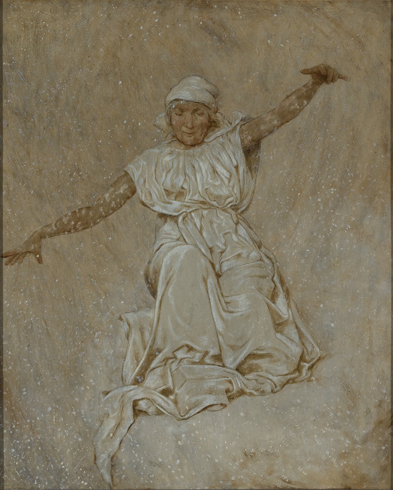 Februar (Frau Holle) — Hans Thoma