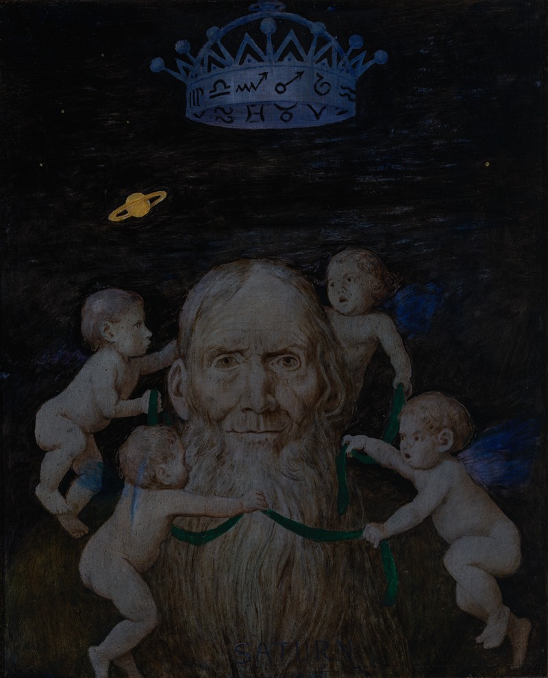 Saturn by Ханс Тома, 1906 — digital art print download