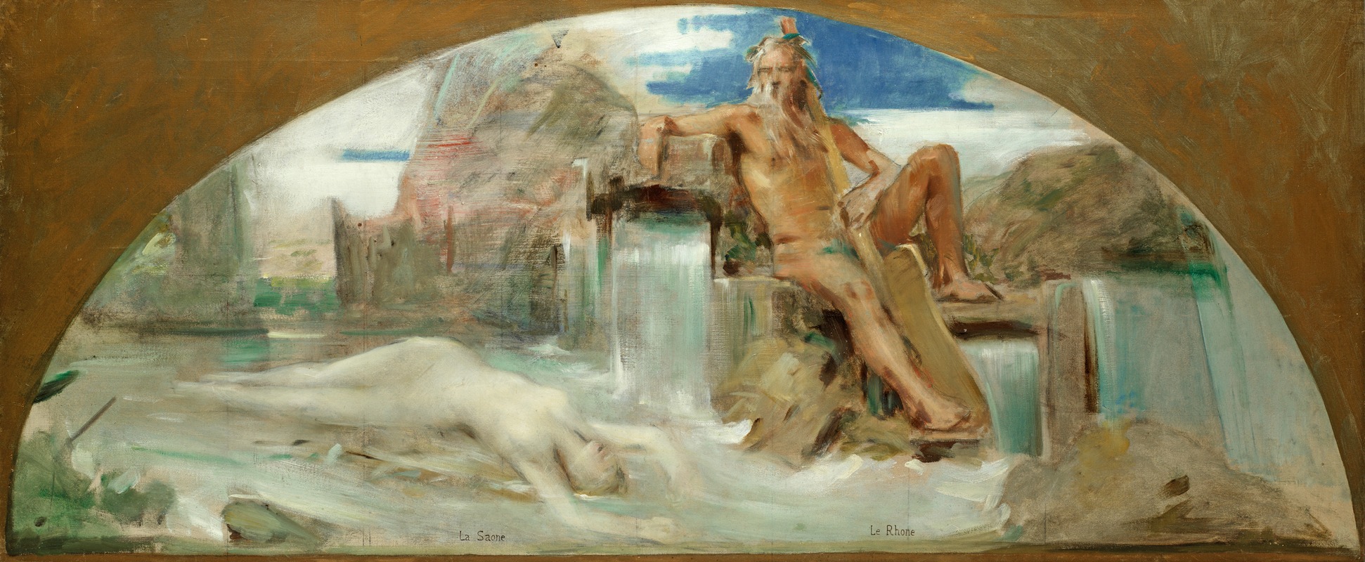 La Saone et Le Rhone by Леон Франсуа Комерр — digital art print download