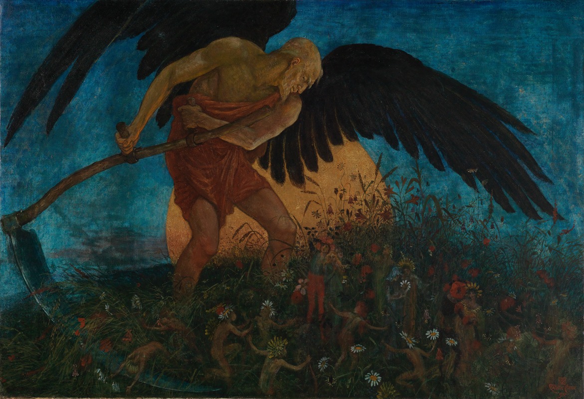 Schnitter Tod by Уолтер Крейн, 1900 — digital art print download