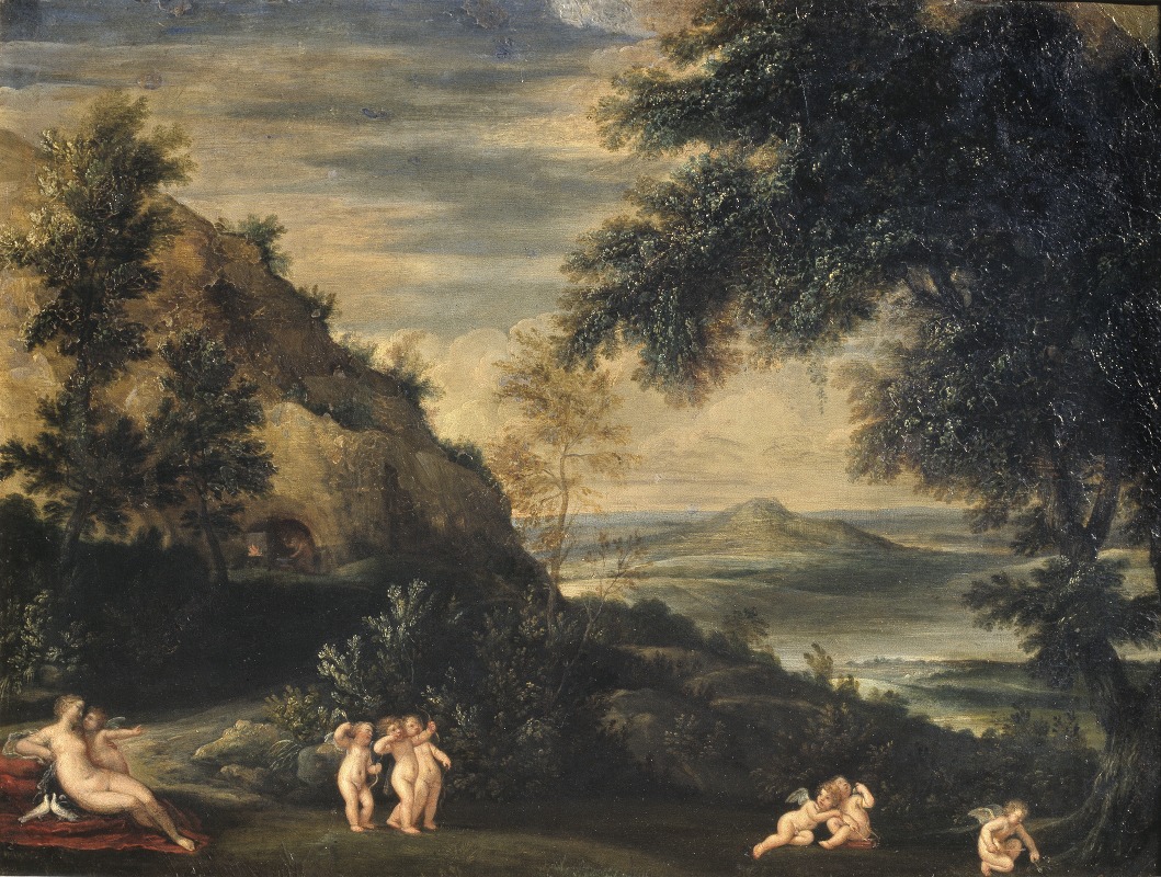 Landscape with Venus and Cupids by Francesco Albani — digital art print download
