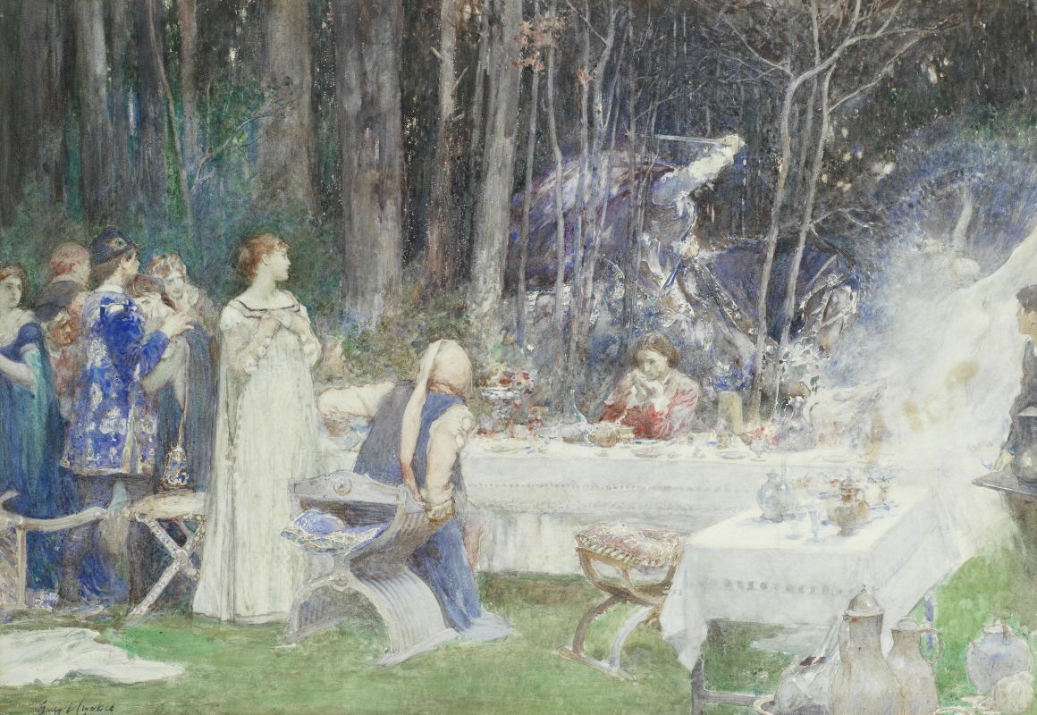 The ethereal knight by Henry Edgar Crockett — digital art print download