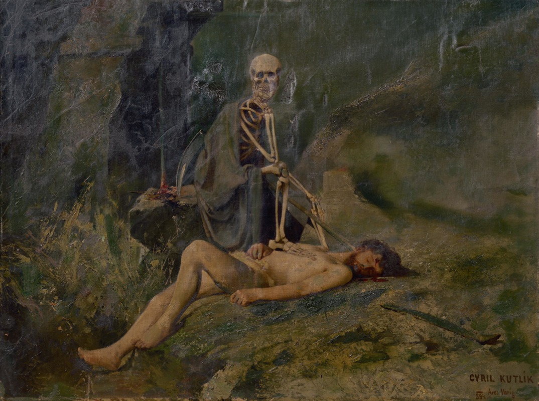 Prvá obeť smrti ; Ábelová smrť by Кирилл Кутлик, 1894 — digital art print download