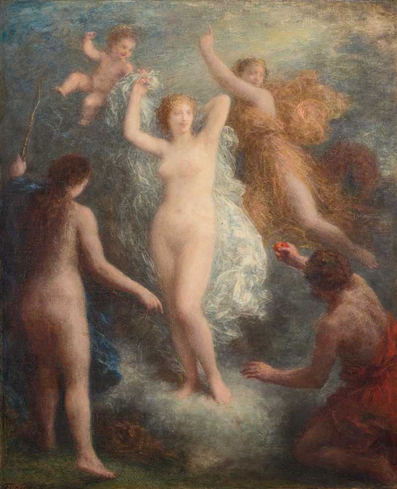 Le Jugement de Pâris by Анри Фантен-Латур, 1901 — digital art print download