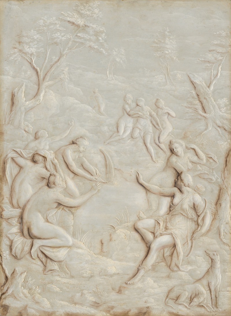 Diana and Callisto by Jakob Kellner, 1763 — digital art print download