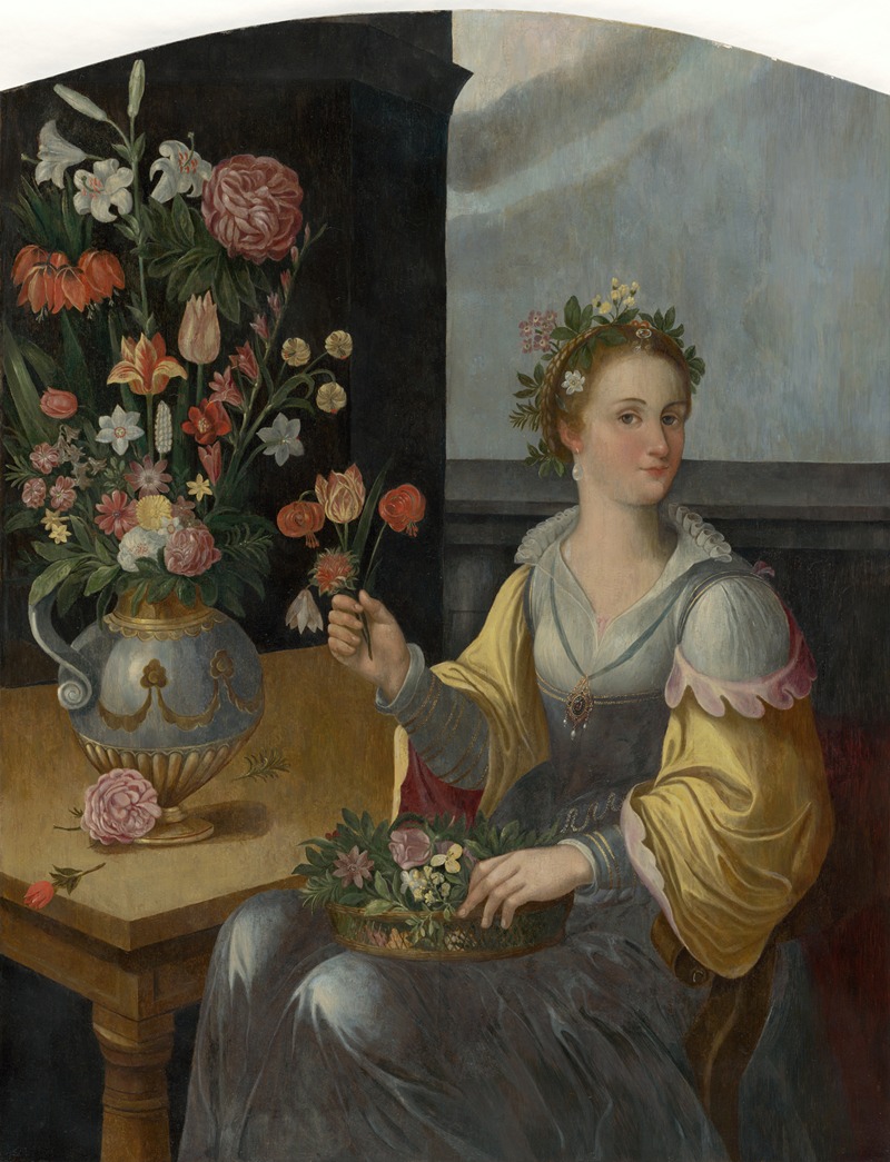 Allegory of Flora by Jean Baptiste de Saive I, 1580 — digital art print download