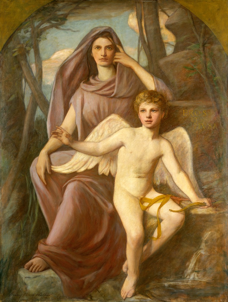 Eros et Musa by Генри Оливер Уокер, 1903 — digital art print download