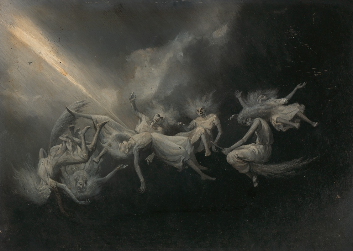 Lightning Struck a Flock of Witches — William Holbrook Beard