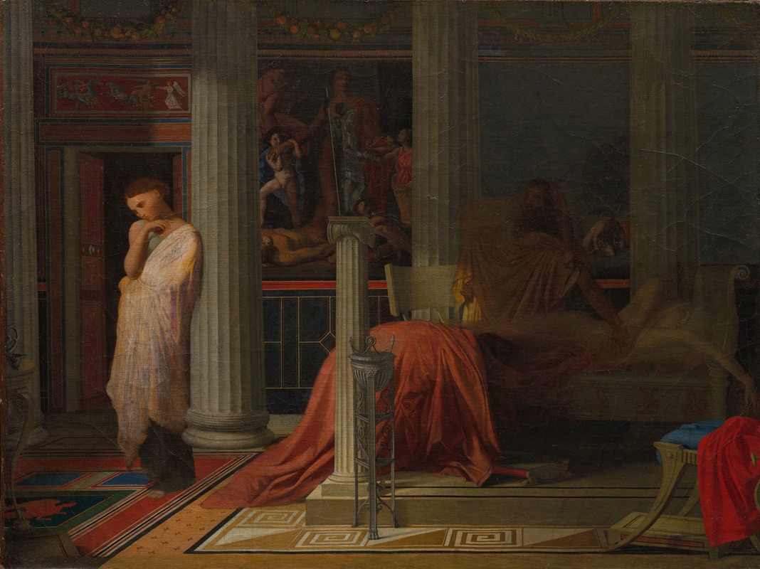 Antiochus and Stratonice by Жан Огюст Доминик Энгр, c. 1838 — digital art print download